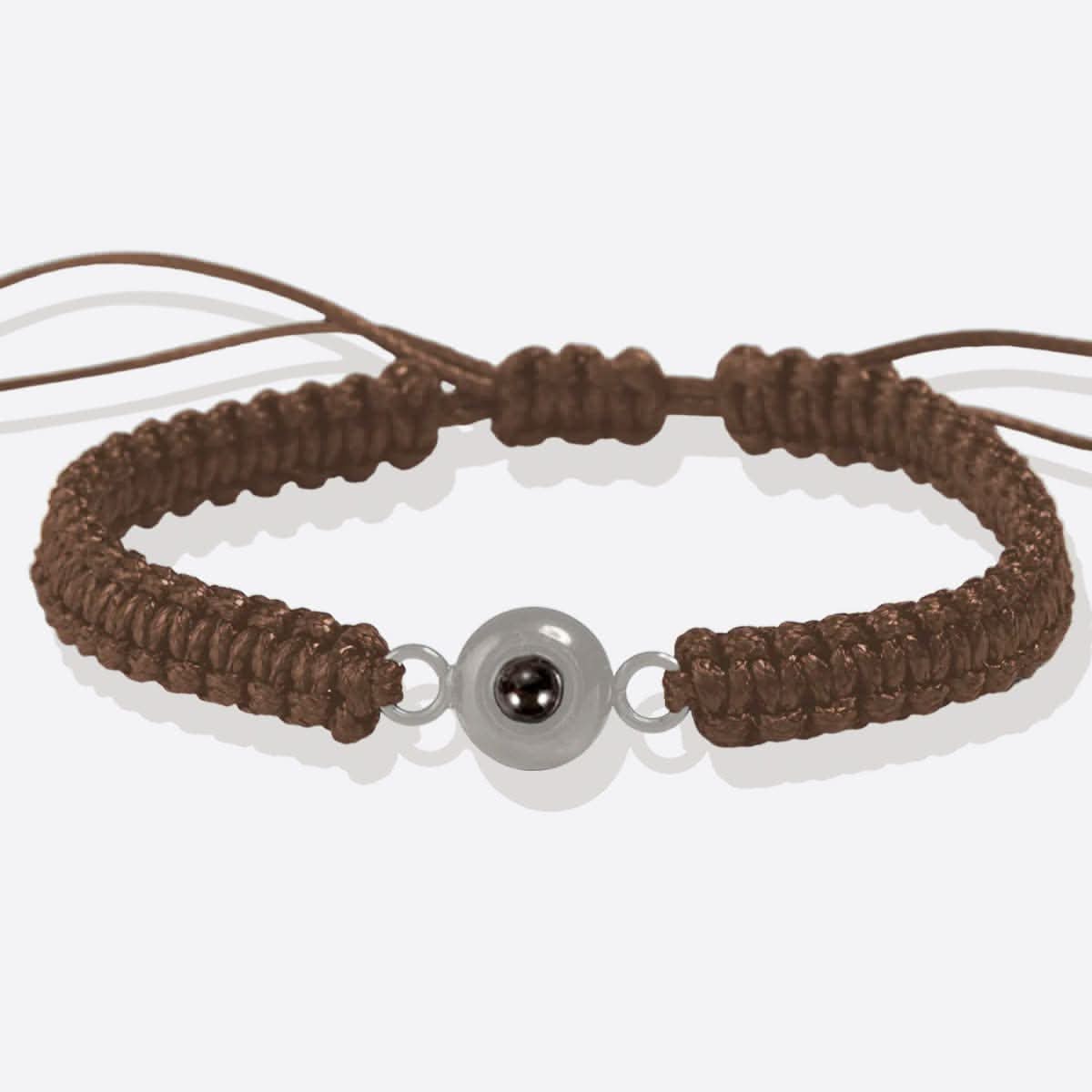 Bracciale intrecciato personalizzato con foto