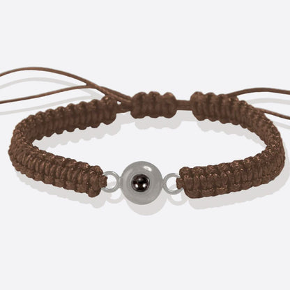 Bracciale intrecciato personalizzato con foto