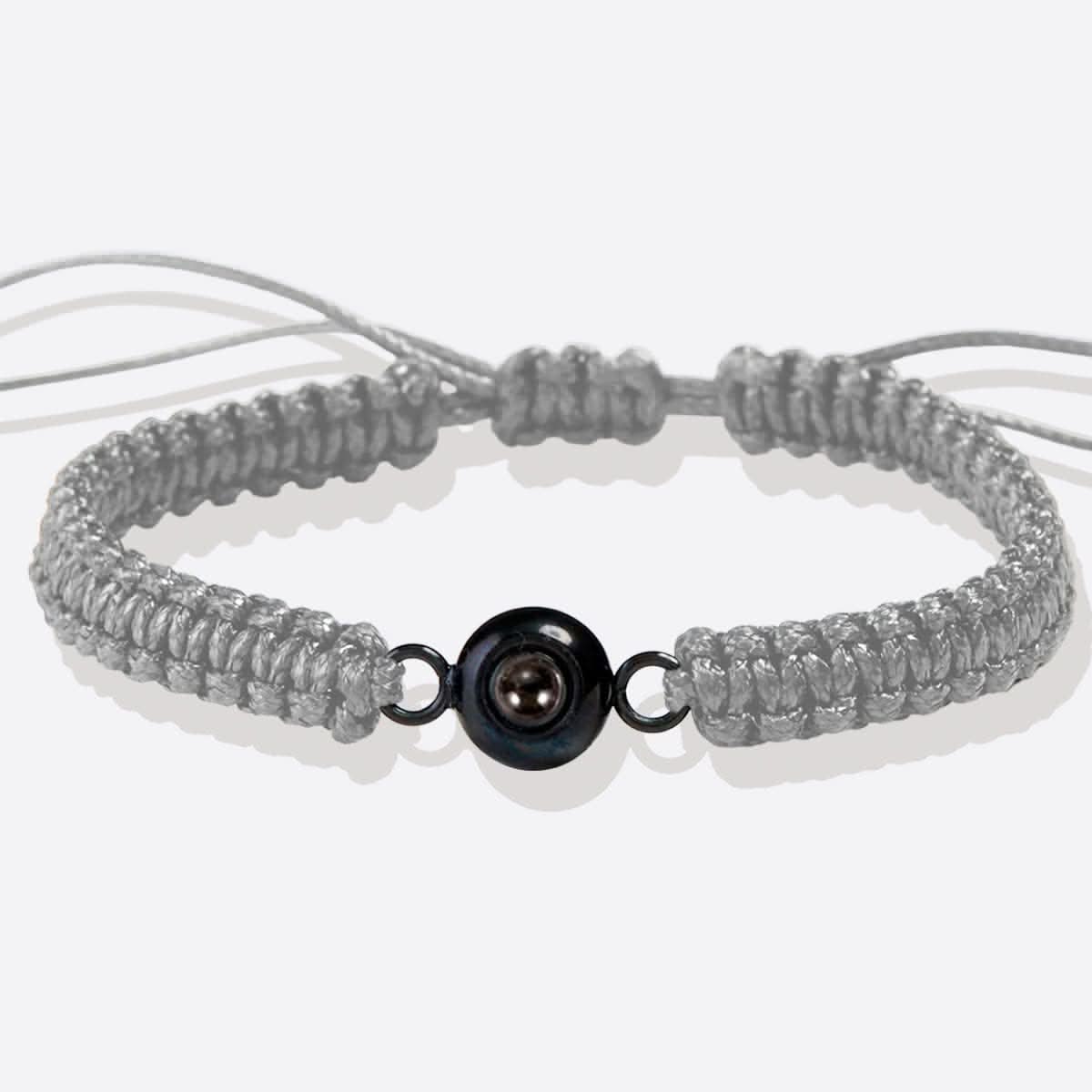 Bracciale intrecciato personalizzato con foto