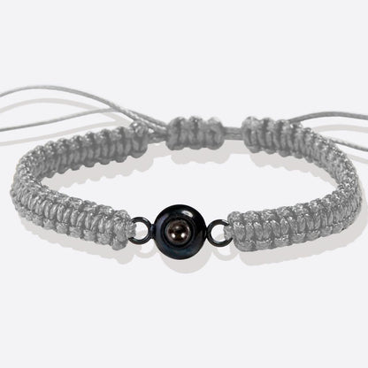 Bracciale intrecciato personalizzato con foto