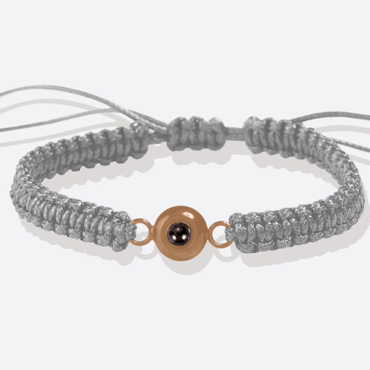 Bracciale intrecciato personalizzato con foto