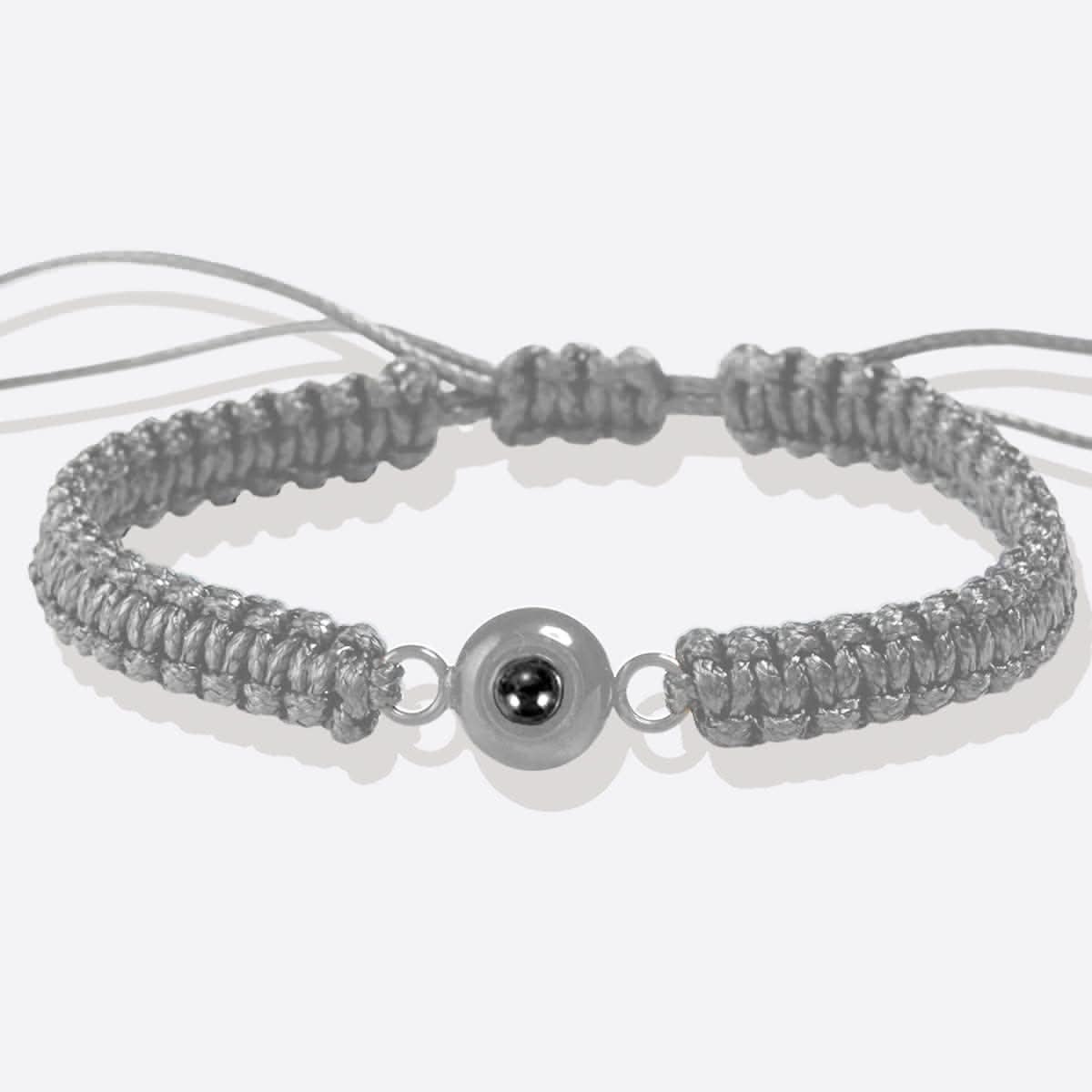 Bracciale intrecciato personalizzato con foto