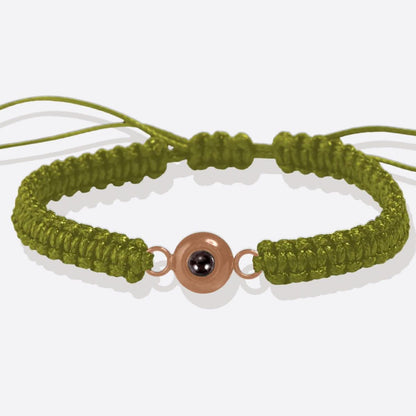 Bracciale intrecciato personalizzato con foto