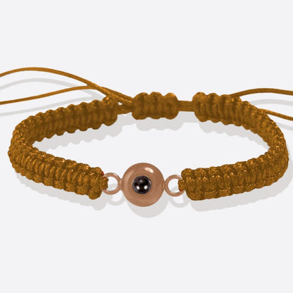 Bracciale intrecciato personalizzato con foto