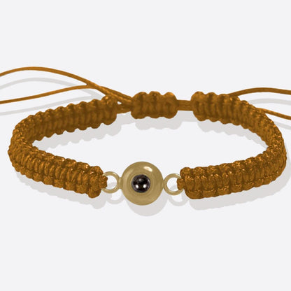 Bracciale intrecciato personalizzato con foto