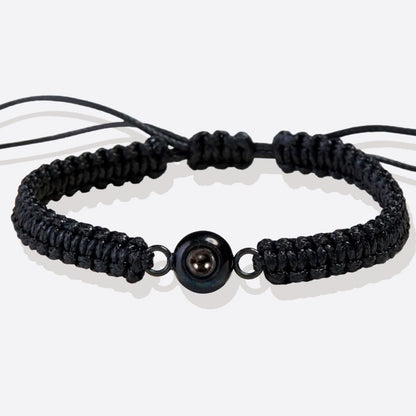 Bracciale intrecciato personalizzato con foto