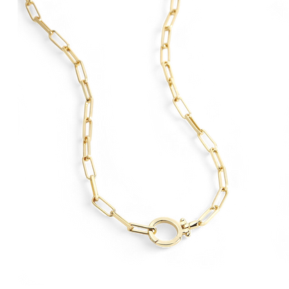 Collana Paperclip Menta PJULAN