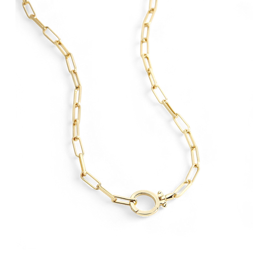 Collana Paperclip Menta PJULAN