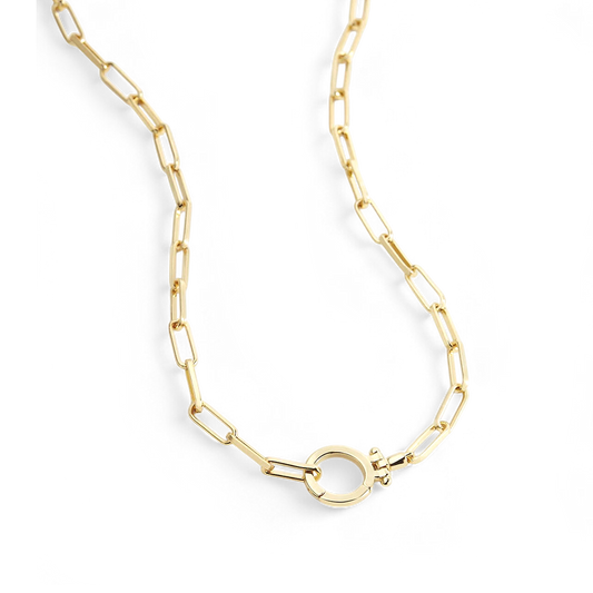 Collana Paperclip Menta PJULAN