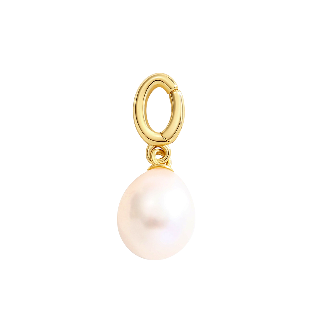 Charm a Goccia con Perla Naturale