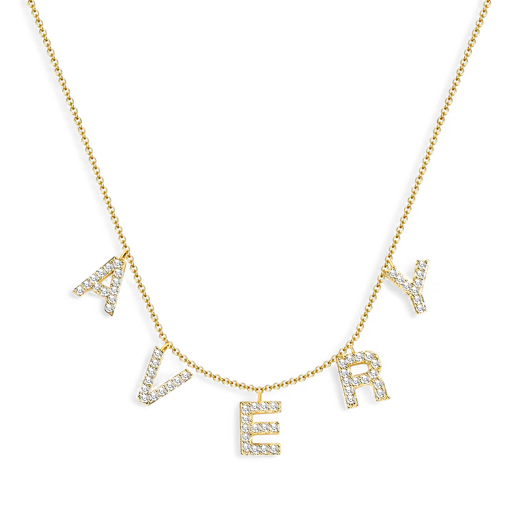 Collana con nome in stampatello