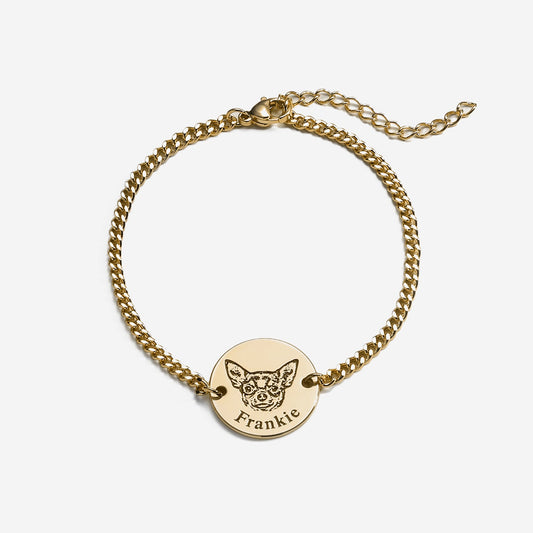 Bracciale con faccia di animale domestico