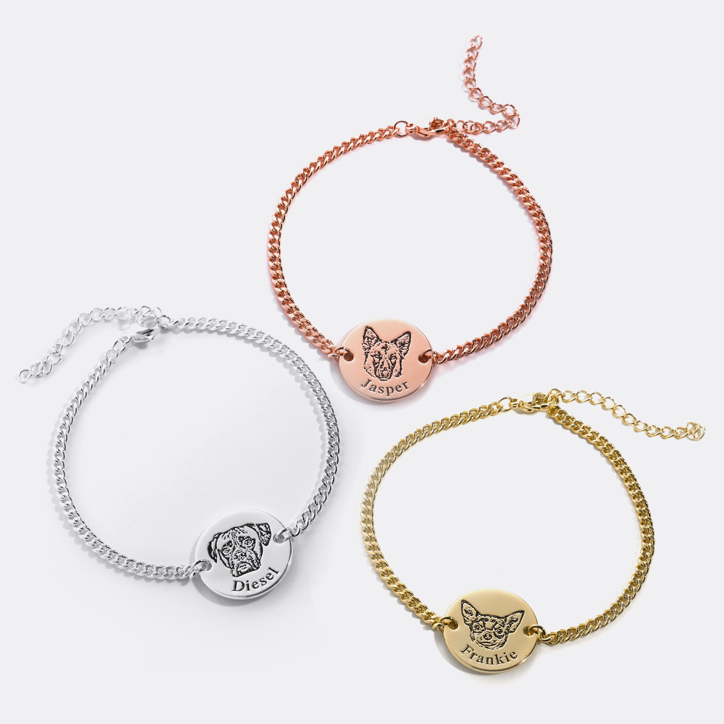 Bracciale con faccia di animale domestico