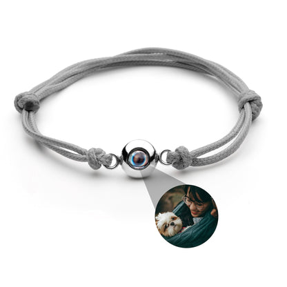 Bracciale con foto e la tua foto - nodo del marinaio