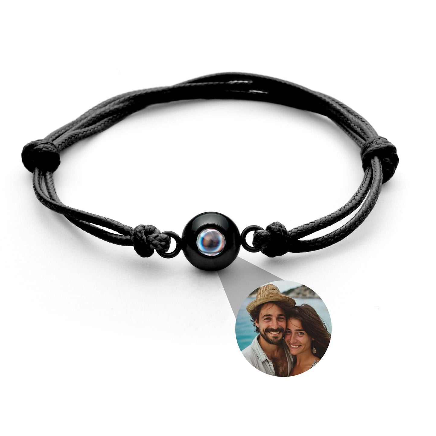 Bracciale con foto e la tua foto - nodo del marinaio