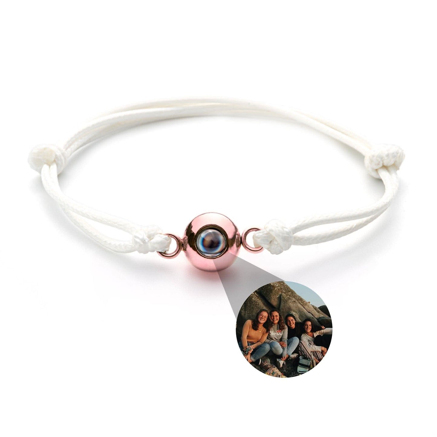 Bracciale con foto e la tua foto - nodo del marinaio