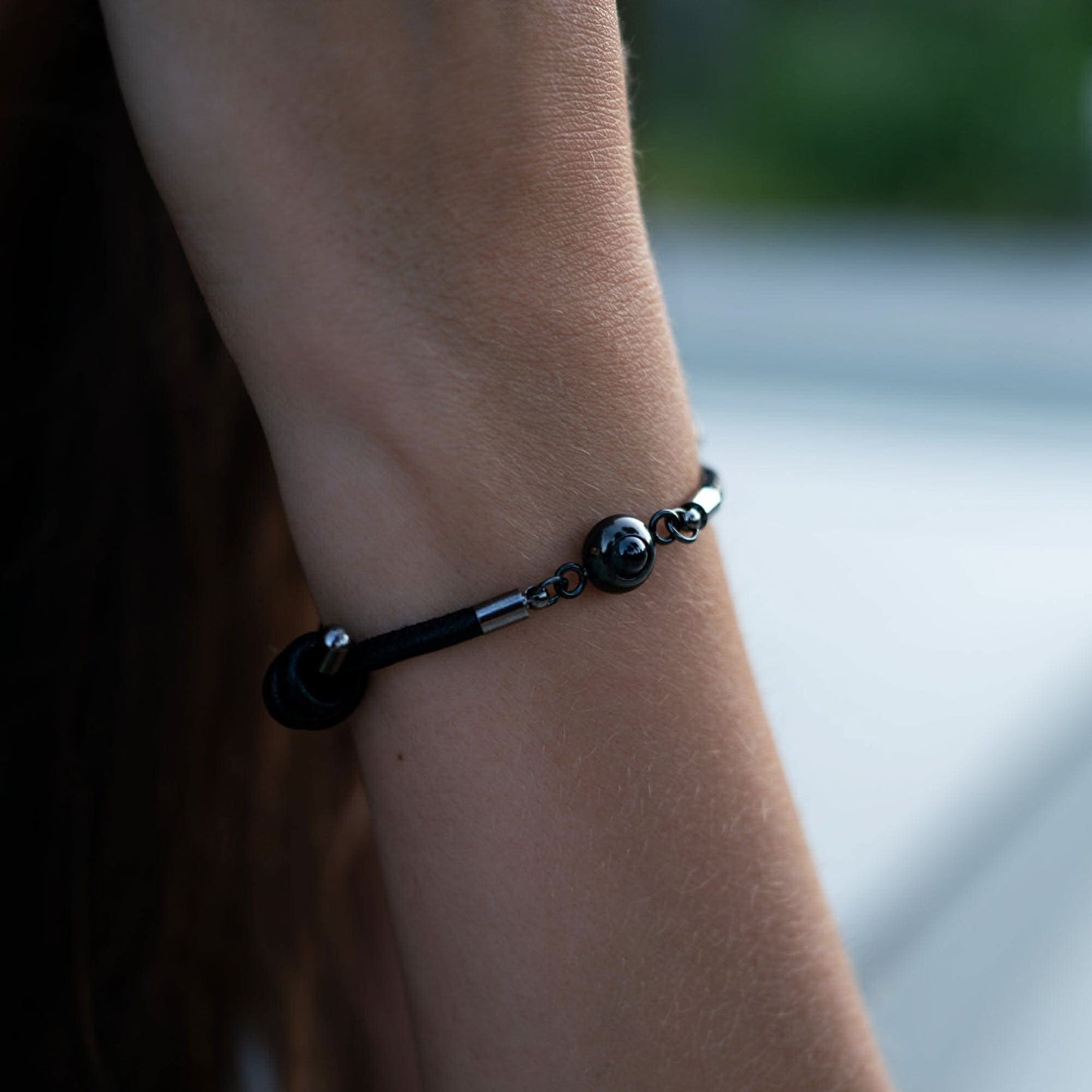 Bracciale con foto con la tua foto - pelle