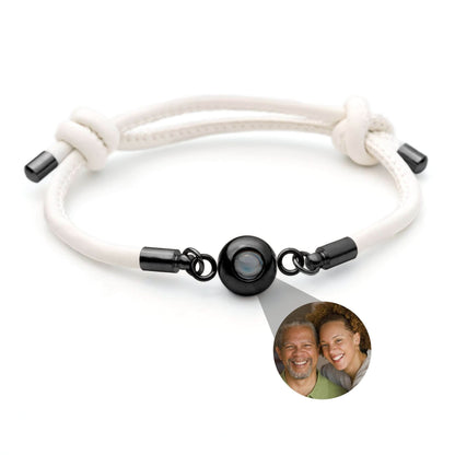 Bracciale con foto con la tua foto - pelle
