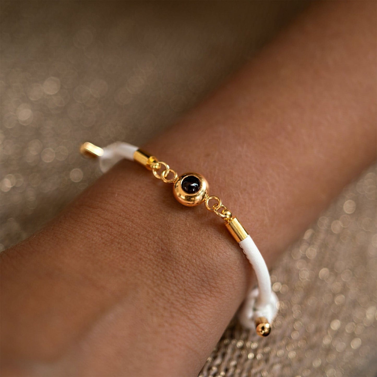 Bracciale con foto con la tua foto - pelle
