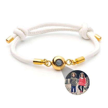 Bracciale con foto con la tua foto - pelle