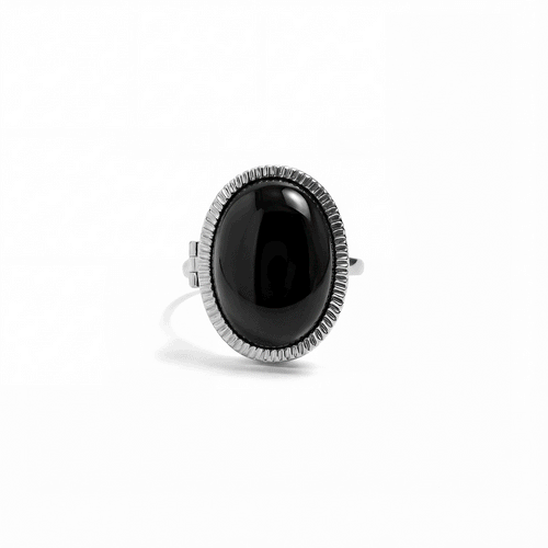 Anello Medaglione Personalizzato con Pietre Semipreziose