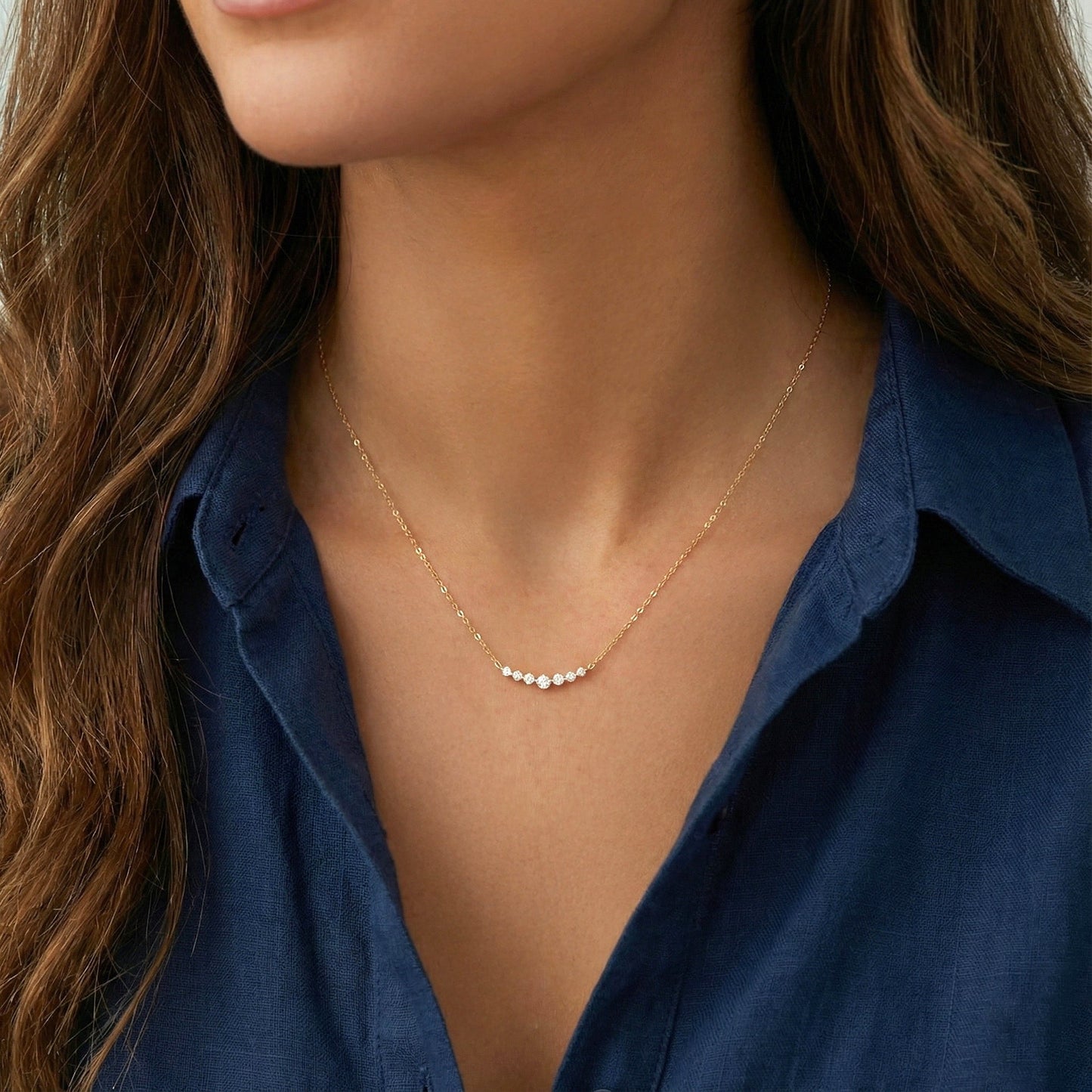 Collana Classica Arc con Diamanti