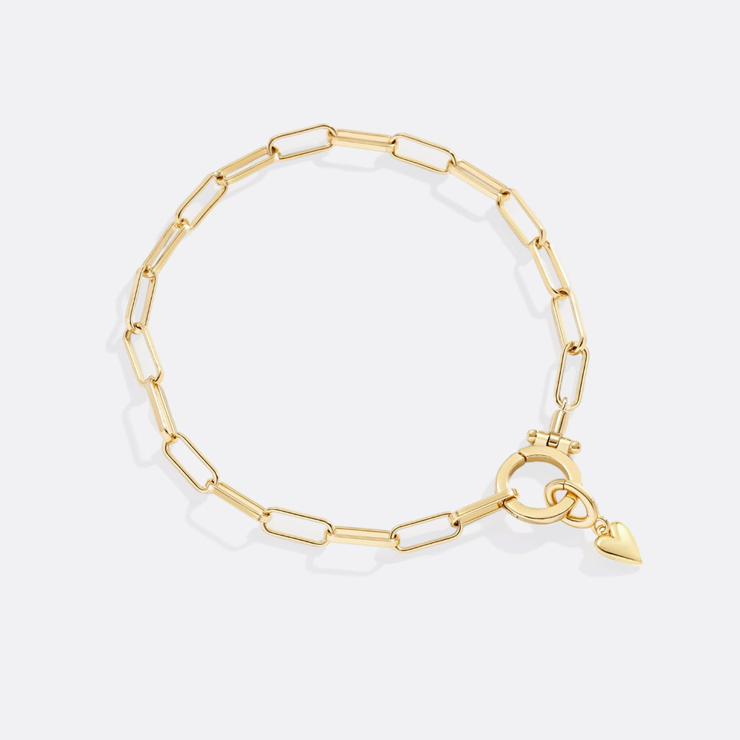 Charm a cuore minimalista