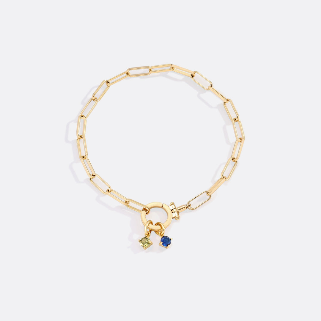 Charm con Pietra di Nascita Essenziale 4 mm
