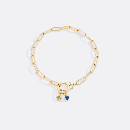 Charm con Pietra di Nascita Essenziale 4 mm