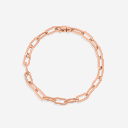 Bracciale a catena tipo paperclip a maglie aperte