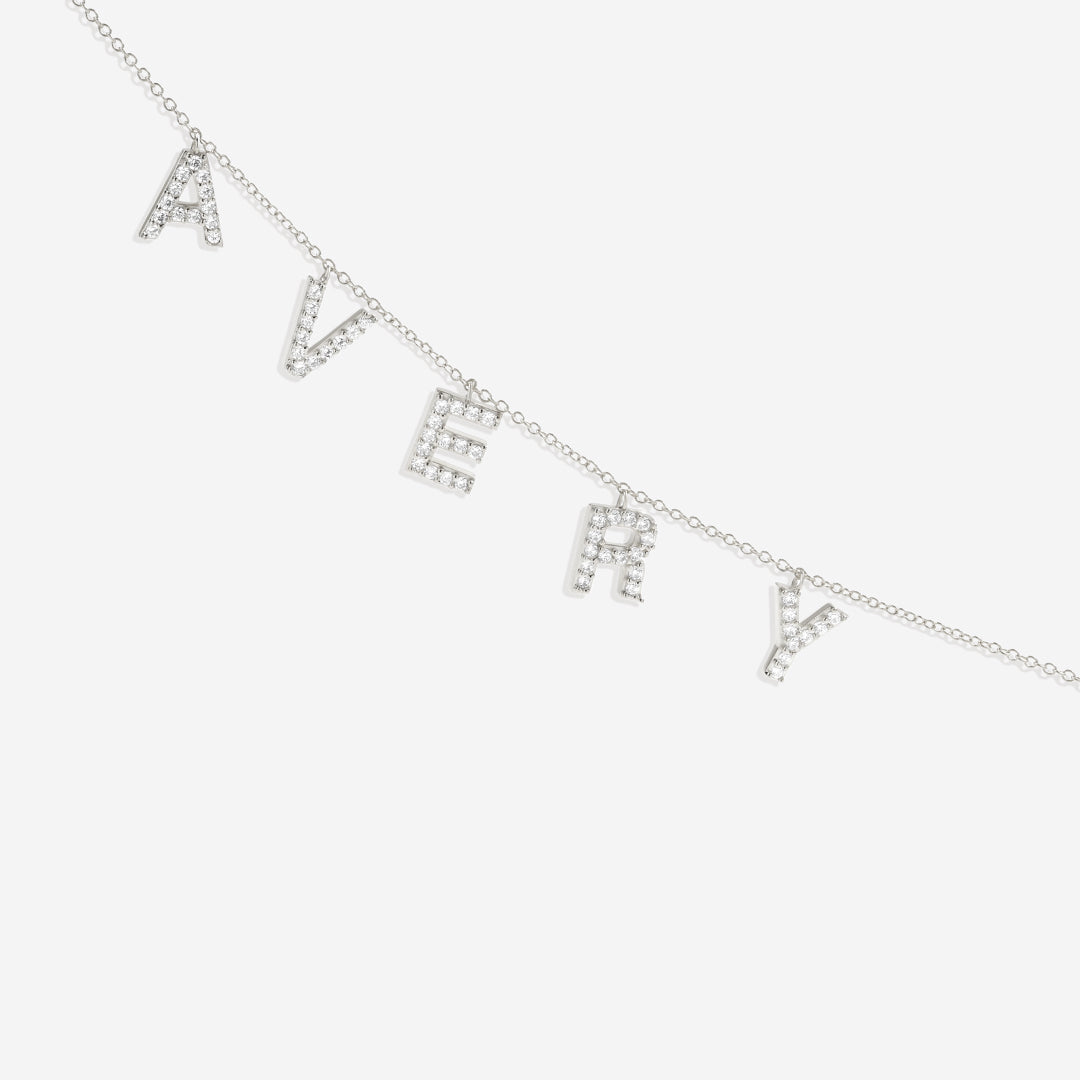 Collana con nome in stampatello