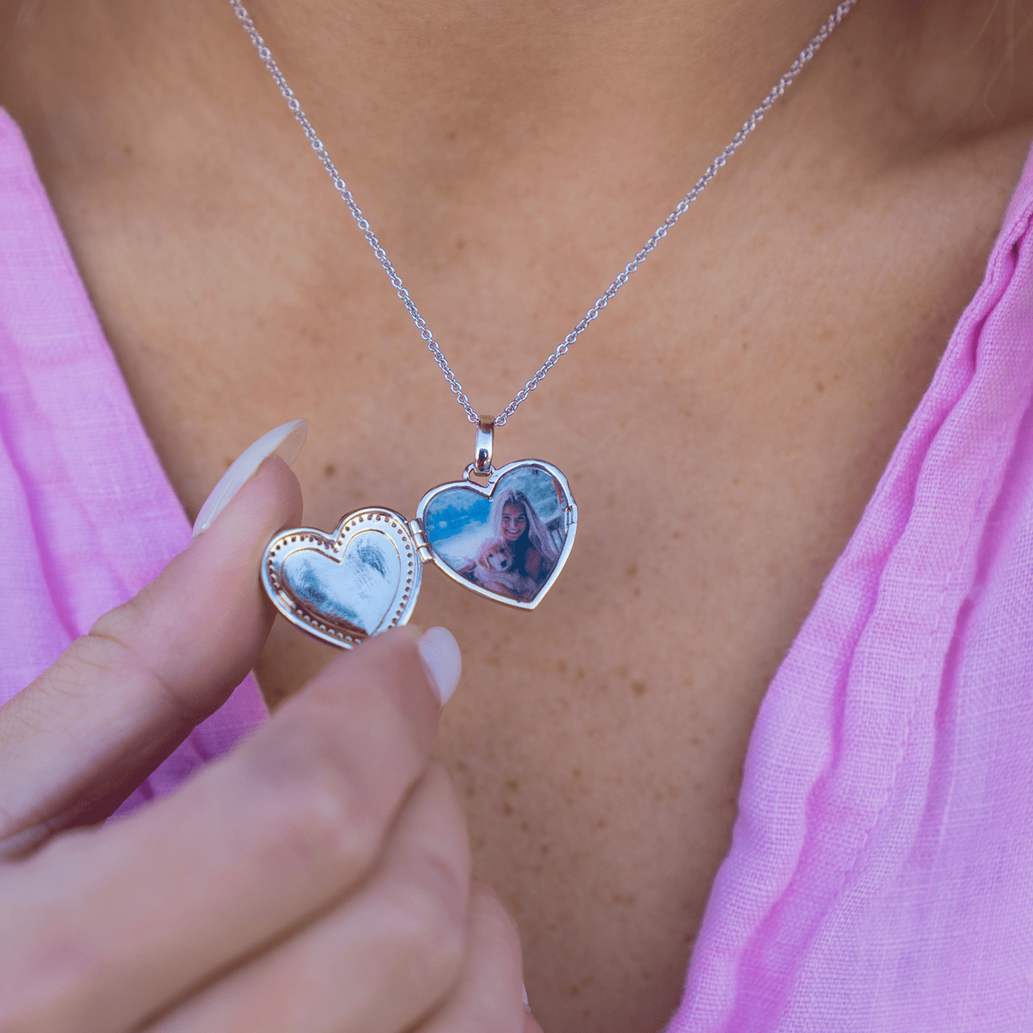 Collana con ciondolo a cuore personalizzato