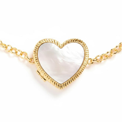 Bracciale Medaglione Personalizzato in Madreperla