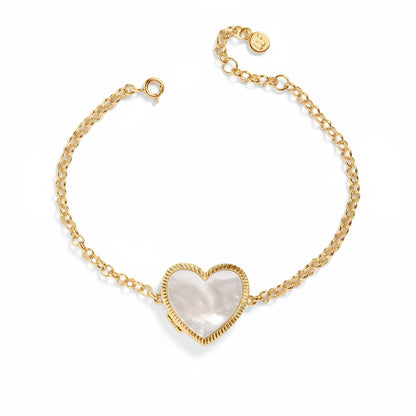 Bracciale Medaglione Personalizzato in Madreperla