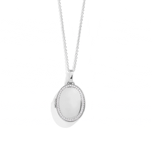 Collana con medaglione ovale personalizzato