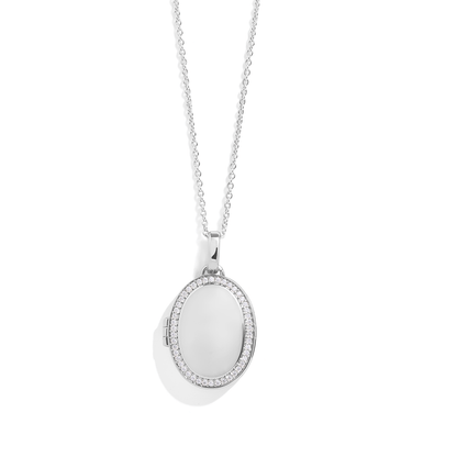 Collana con medaglione ovale personalizzato