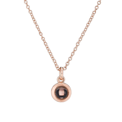 Collana con foto circolare personalizzata