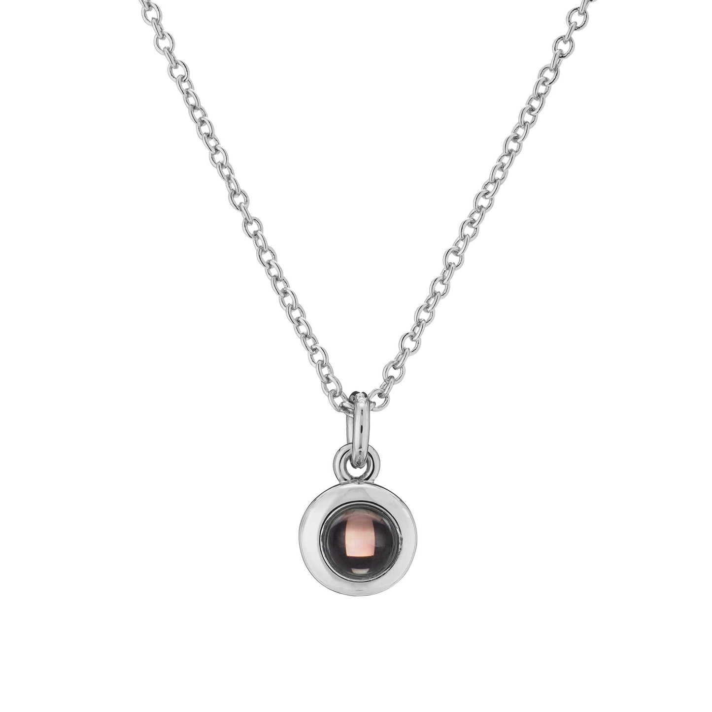Collana con foto circolare personalizzata