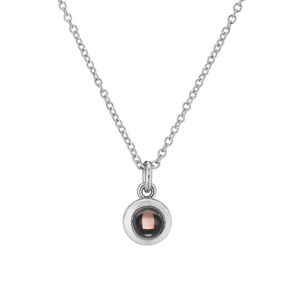 Collana con foto circolare personalizzata