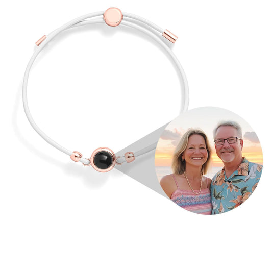 Bracciale in pelle personalizzato con foto